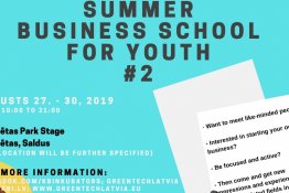 Kvietimas registruotis į „Vasaros verslumo mokykla jaunimui“