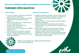 Komandoje laukiame turizmo specialisto!