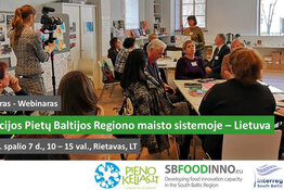 Seminaras „Inovacijos Pietų Baltijos Regiono maisto sistemoje - Lietuva“