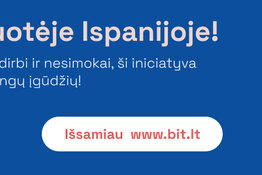 Jaunų žmonių kompetencijų tobulinimas Lietuvoje ir Ispanijoje – „Sukurk savo ateitį“