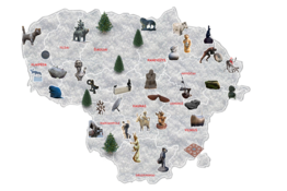 Stebuklingas kelionių po Lietuvą žemėlapis